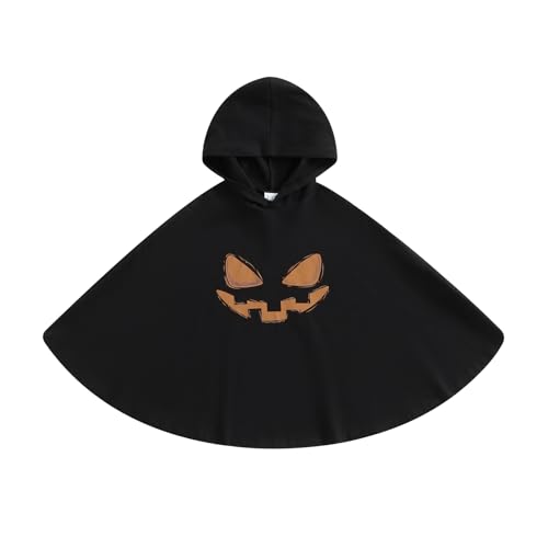 CocMouse Kinder Baby Junge Mädchen Halloween Kostüm Outfit Gespenst Mantel Cape Kapuzenponcho Cosplay Kleidung (Zb Black, 2-3T) von CocMouse