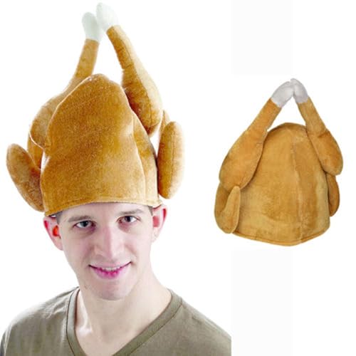 CocMouse Türkei Hut für Unisex Erwachsene Kinder Thanksgiving Plüsch Plüsch Türkei Hut Thanksgiving Day Kostüm Party Zubehör (Turkey Hat, One Size) von CocMouse