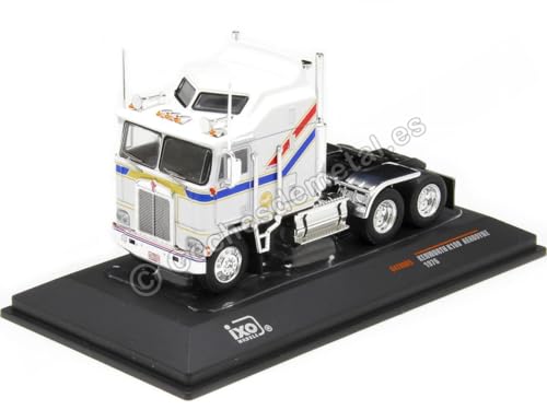 Cochesdemetal Kenworth K100 Aerodyne weiß 1:64 IXO LKW-Modell für Erwachsene Sammler, Historisches - 1970er LKW, Metall, Unisex, Teen von Cochesdemetal