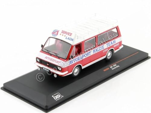 Kompatibel mit 1973 RAF 2203 Avtoexport Rallye Team Assistance Lada Rot/Weiß 1:43 IXO Models RAC395X von Cochesdemetal