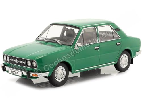 Kompatibel mit 1979 Skoda 120LS Grün (Skoda Color 5322) 1:18 Triple-9 1800277 von Cochesdemetal