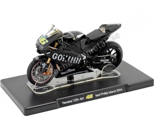 Kompatibel mit 2004 Yamaha YZR-M1 Nr. 46 Rossi Weltmeister MotoGP Test Phillip Island 1:18 Editorial Salvat ROSSI0035 von Cochesdemetal