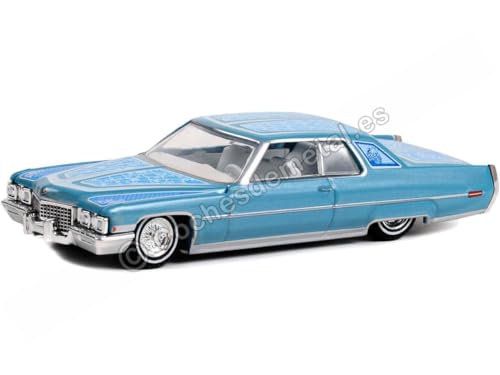 Kompatibel mit Cadillac Coupe deVille Custom California Lowriders Series 2" 1:64 Greenlight 63030E von Cochesdemetal