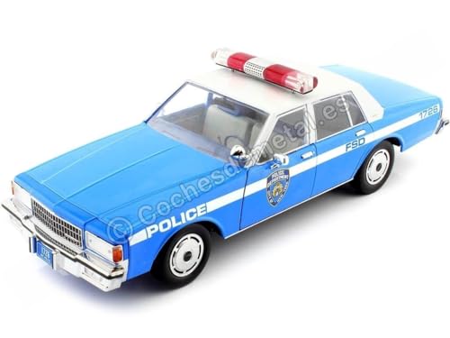 Kompatibel mit Chevrolet Caprice New York City Police Dept NYPD 1:18 Greenlight 19106 von Cochesdemetal