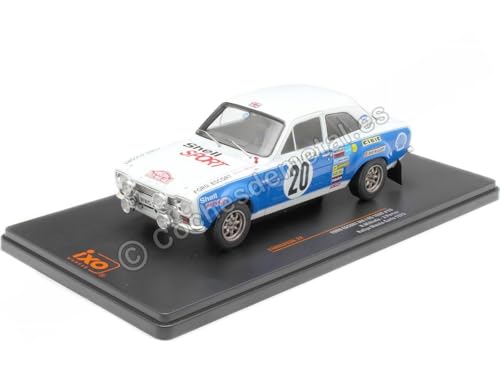 Kompatibel mit Ford Escort RS 1600 MK I Nr. 20 Mikkola/Porter Rally Monte Carlo 1:24 IXO Modelle 24RAL033A.22 von Cochesdemetal