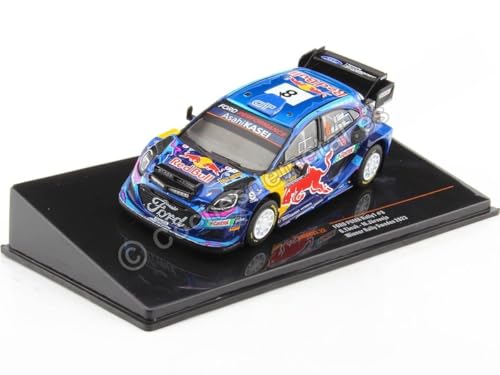 Kompatibel mit Ford Puma Rally1 Nº8 Tänak/Järveoja Gewinner Rallye Schweden 1:43 IXO Modelle RAM893.22 von Cochesdemetal