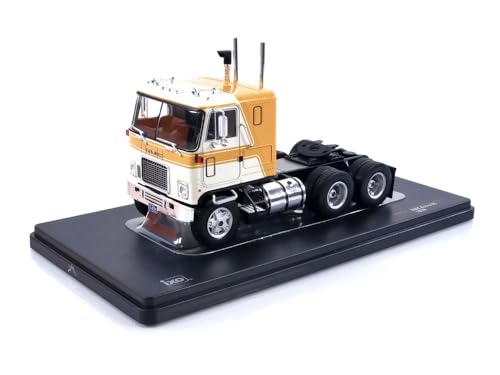 Kompatibel mit Traktorkopf GMC Astro 95 mit 3 Achsen, Beige/Gelb, 1:43, IXO Modelle TR167.22 von Cochesdemetal