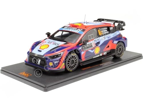 Kompatibel mit Hyundai i20 N Rally1 Nr. 6 Sordo/Carrera Rallye Monte Carlo 1:18 IXO Modelle 18RMC153B von Cochesdemetal