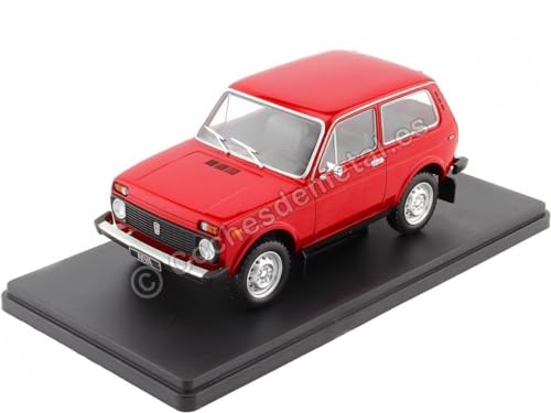 Kompatibel mit Lada Niva Rot 1:24 WhiteBox 124133 von Cochesdemetal