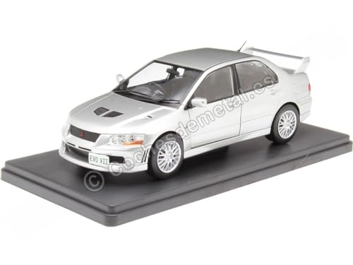 Kompatibel mit Mitsubishi Lancer Evolution VII Silber 1:24 WhiteBox 124204-O von Cochesdemetal