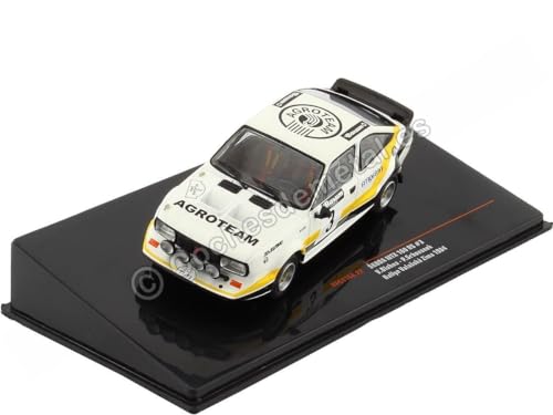 Cochesdemetal Skoda MTX 160 RS Nr. 3 Blahna/Schovánek Rallye Valasska Zima 1:43 IXO Models RAC416A.22 Modellauto für Erwachsene Sammler, Modellbau-Enthusiasten, Rallye-Racing-Historiker von Cochesdemetal