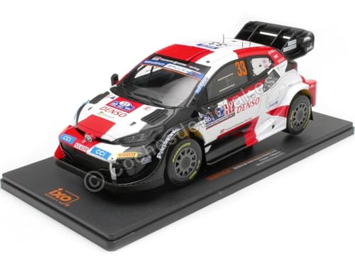 Kompatibel mit Toyota Yaris GR Rally1 Hybrid Nr. 33 Evans/Martin Gewinner Rallye Finnland 1:18 IXO Modelle 18RMC174A von Cochesdemetal