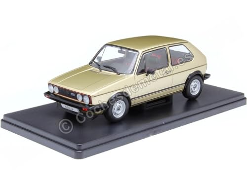 Cochesdemetal Volkswagen Golf 1 GTI Gold 1:24 Metall (Diecast) Auto Modellauto Erwachsene von Cochesdemetal