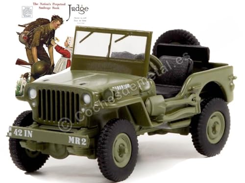 Kompatibel mit Willys MB Jeep Royal Netherlands Army Norman Rockwell Series 1:64 Greenlight 54060A von Cochesdemetal