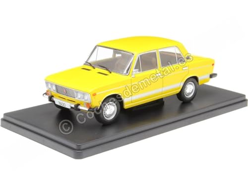 Modellfahrzeug Lada 1600 LS, gelb, 1976. von Cochesdemetal