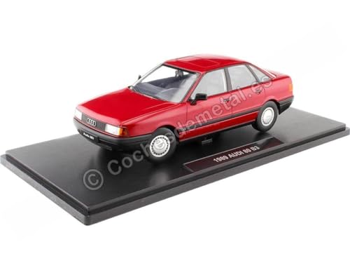 Passend für Audi 80 B3 Rot Tornado 1:18 Triple-9 1800343 von Cochesdemetal