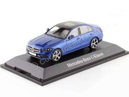 Passend für Mercedes-Benz C-Klasse (W206) Blue Spectral 1:43 Dealer Edition B66960636 von Cochesdemetal