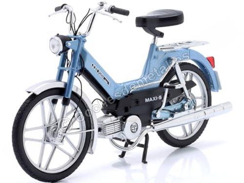 Passend für Moped Puch Maxi S Hellblau Metallic 1:10 50CC Legends 10042 von Cochesdemetal