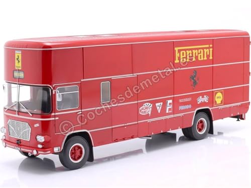 Passend für OM Fiat 150 Rolfo Racing Transporting Scuderia Ferrari 1:18 CMR176 von Cochesdemetal