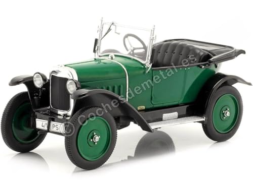 Whitebox Opel 4/12 PS Laubfrosch RHD 1924 grün schwarz Modellauto 1:24 von Cochesdemetal