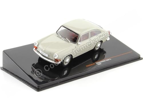 Cochesdemetal VW 1600 TL Beige 1:43 Modellauto Auto für Sammler und Oldtimer-Fans ab 14 Jahren von Cochesdemetal