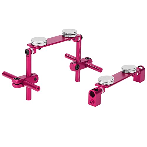 Cocoarm Magnetische Karosseriehalterung, Amorphe RC-Karosseriehalterung aus Aluminium mit Starkem Magnet für Kleine und Leichte RC-Cars Im Maßstab 0,1 (PINK) von Cocoarm