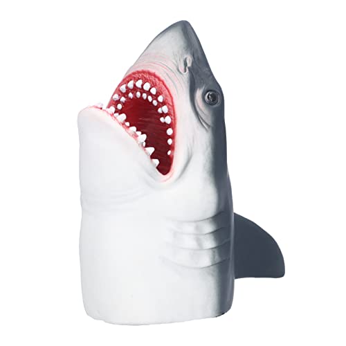 Hai-Handpuppe, Schwimmbad, Strand, Badespielzeug, Weiches Gummi, Realistische Puppen des Weißen Hais von Cocoarm