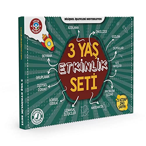 Çocuk Akademi 3 Yaş Etkinlik SETI Event Set, blu, 27,50 x 21 x 3 von Çocuk Akademi