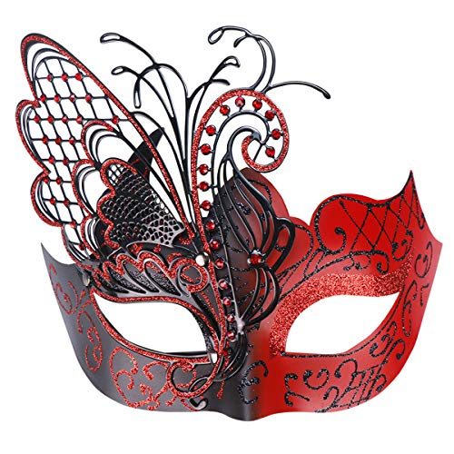 Coddsmz Mysteriöser venezianischer Schmetterling glänzend Schmetterling Dame Maskerade Halloween Karneval Party Maske von Coddsmz