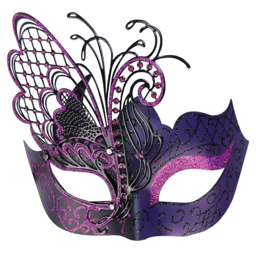 Coddsmz Mysteriöser venezianischer Schmetterling glänzend Schmetterling Dame Maskerade Halloween Karneval Party Maske von Coddsmz