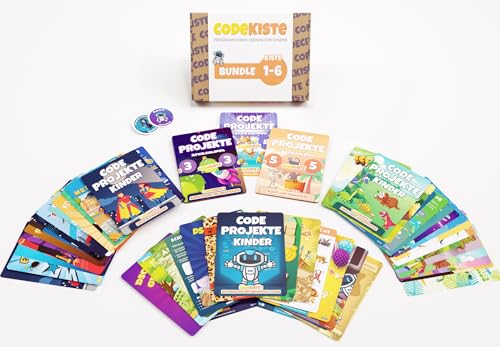 CodeKiste Bundle 1-6: Set mit Kisten Nr. 1 bis 6 - Programmieren Lernen für Kinder von CodeKiste