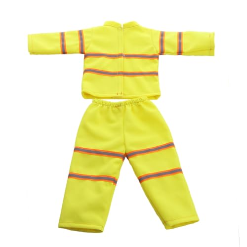 Codulu 18 Zoll Amerikanische Puppenkleidung Feuerwehr-Kleidung Zubehör für 43-46cm-2 Teile/Set von Codulu