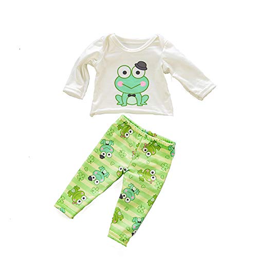 Codulu 18 Zoll amerikanische Puppen Puppenkleidung Pyjamas Kleider Top Hose Nebel Puppenzubehör 43-46cm Mädchen Puppen-2pcs/set-B von Codulu