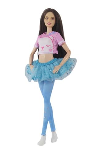 Codulu Puppen-Kleidung für 11,5 Zoll amerikanische Puppe, 30 cm Mädchenpuppe, Freizeitkleidung, Mantel, T-Shirt, Shorts, Schuhe, Sommerkleidung 1/6 BJD Spielzeug für Kinder #B von Codulu