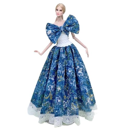 Codulu Puppenkleid für 11,5 Zoll America Doll 30 cm Mädchenpuppe-Blumen Abendkleid Prinzessinnenkleid Kostüme Outfits für 1/6 BJD Puppe Kinderspielzeug-1 Stück-#C von Codulu