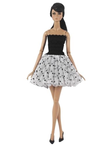 Codulu Puppenkleid für 11,5 Zoll America Doll 30 cm Mädchenpuppe-Kurzes Kleid Freizeitkleid Outfits für 1/6 BJD Puppe Kinderspielzeug-1 Stück-#A von Codulu