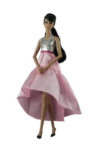 Codulu Puppenkleid für 11,5 Zoll America Doll 30 cm Mädchenpuppe-Schulterfreies Abendkleid Kostüme Outfits für 1/6 BJD Puppe Kinderspielzeug-1 Stück-#E von Codulu