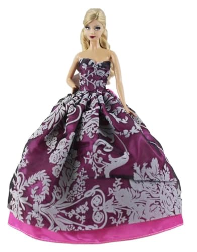 Codulu Puppenkleid für 11,5 Zoll America Doll 30 cm Mädchenpuppe-Spitzenabendkleid Prinzessinnenkleid Partykostüme für 1/6 BJD Puppe Kinderspielzeug-1 Stück-#H von Codulu