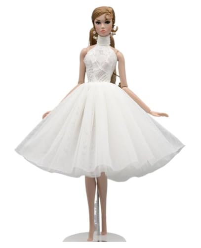 Codulu Puppenkleid für 11,5 Zoll America Doll 30 cm Mädchenpuppe-Spitzenkleid Ballettkleid Outfits für 1/6 BJD Puppe Kinderspielzeug-1 Stück-#H von Codulu