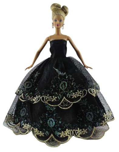 Codulu Puppenkleid für 11,5 Zoll America Doll 30 cm Mädchenpuppe-Spitzenkleid Prinzessinnenkleid Kostüme Outfits für 1/6 BJD Puppe Kinderspielzeug-1 Stück-#C von Codulu