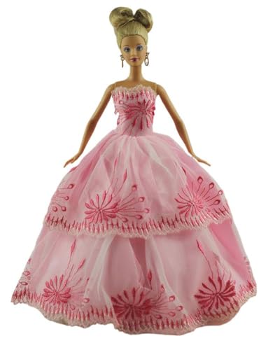 Codulu Puppenkleid für 11,5 Zoll America Doll 30 cm Mädchenpuppe-Spitzenkleid Prinzessinnenkleid Kostüme Outfits für 1/6 BJD Puppe Kinderspielzeug-1 Stück-#G von Codulu