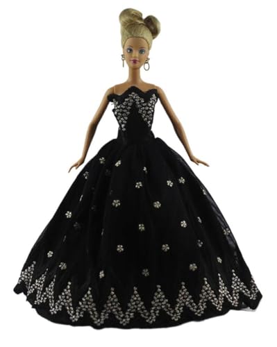 Codulu Puppenkleid für 11,5 Zoll America Doll 30 cm Mädchenpuppe-Spitzenkleid Prinzessinnenkleid Kostüme Outfits für 1/6 BJD Puppe Kinderspielzeug-1 Stück-#H von Codulu