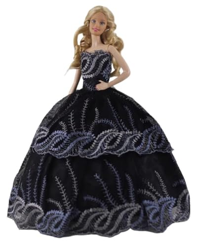 Codulu Puppenkleid für 29,2 cm große Amerika-Puppe, 30 cm, Mädchen, Puppe, Spitze, Abendkleid, Prinzessinnenkleid, Party-Kostüme für 1/6 BJD-Puppe, Kinderspielzeug, 1 Stück - #C von Codulu