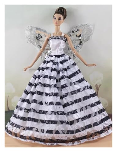 Codulu Puppenkleid für 29,2 cm große Amerika-Puppe, 30 cm, Mädchen, Puppen-Partykleid, Abendkleid, Paillettenkleid, Kostüme, Outfits für 1/6 BJD-Puppe, Kinderspielzeug, 1 Stück - #A von Codulu