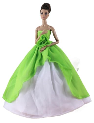 Codulu Puppenkleid für 29,2 cm große Amerika-Puppe, 30 cm, Mädchen, Puppen-Partykleid, Abendkleid, Spitzenkleid, Kostüme, Outfits für 1/6 BJD-Puppe, Kinderspielzeug, 1 Stück - #A von Codulu