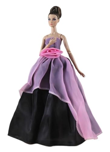 Codulu Puppenkleid für 29,2 cm große Amerika-Puppe, 30 cm, Mädchen, Puppen-Partykleid, Abendkleid, Spitzenkleid, Kostüme, Outfits für 1/6 BJD-Puppe, Kinderspielzeug, 1 Stück - #C von Codulu