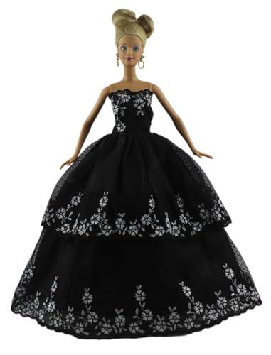 Codulu Puppenkleid für 29,2 cm große Amerika-Puppe, 30 cm, Mädchen, Puppenkleid, Prinzessinnenkleid, Kostüme, Outfits für 1/6 BJD-Puppe, Kinderspielzeug, 1 Stück, #A von Codulu