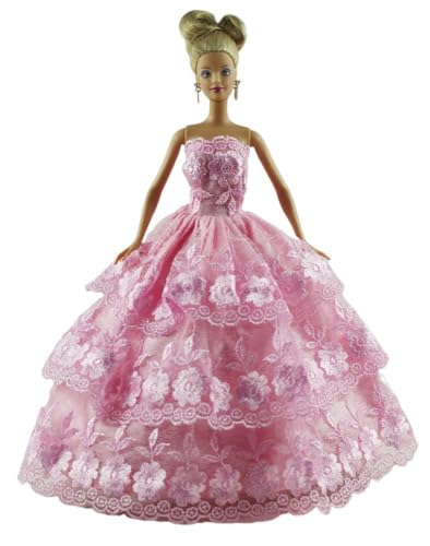 Codulu Puppenkleid für 29,2 cm große Amerika-Puppe, 30 cm, Mädchen, Puppenkleid, Prinzessinnenkleid, Kostüme, Outfits für 1/6 BJD-Puppe, Kinderspielzeug, 1 Stück, #E von Codulu