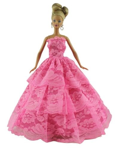 Codulu Puppenkleid für 29,2 cm große Amerika-Puppe, 30 cm, Mädchen, Puppenkleid, Prinzessinnenkleid, Kostüme, Outfits für 1/6 BJD-Puppe, Kinderspielzeug, 1 Stück, #F von Codulu