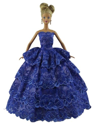 Codulu Puppenkleid für 29,2 cm große Amerika-Puppe, 30 cm, Mädchen, Puppenkleid, Prinzessinnenkleid, Kostüme, Outfits für 1/6 BJD-Puppe, Kinderspielzeug, 1 Stück, #J von Codulu